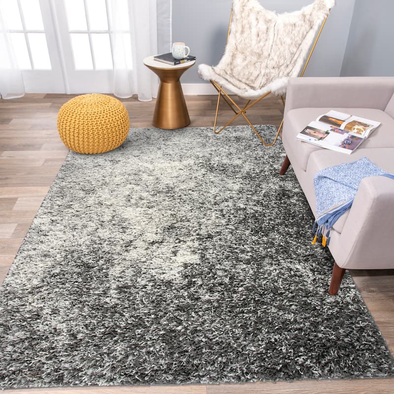 World Rug Gallery Contemporary Ombre Soft Plush Shag Area Rug