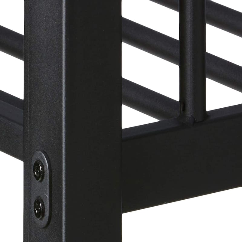 Metal Bunk Bed With Slide,Kids House Bed,Safety Barrier