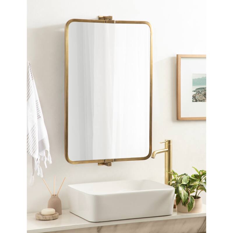 Kate and Laurel Elijah Pivot Wall Mirror