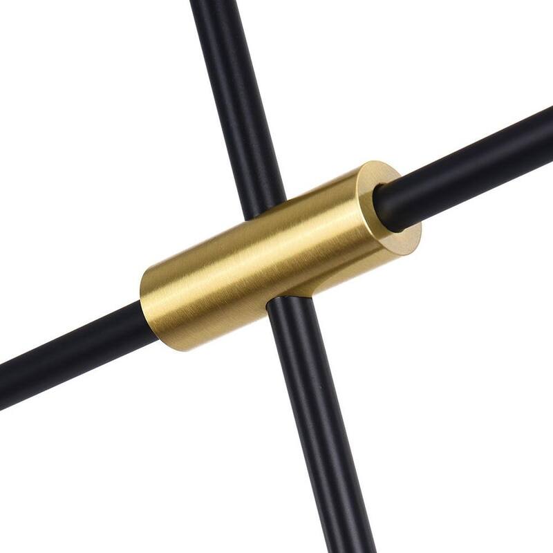 Minimalist Modern 3-Light Frosted Glass Globe Linear Island Chandelier - Black Brass