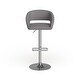 preview thumbnail 32 of 92, Chrome Upholstered Height-adjustable Rounded Mid-back Barstool