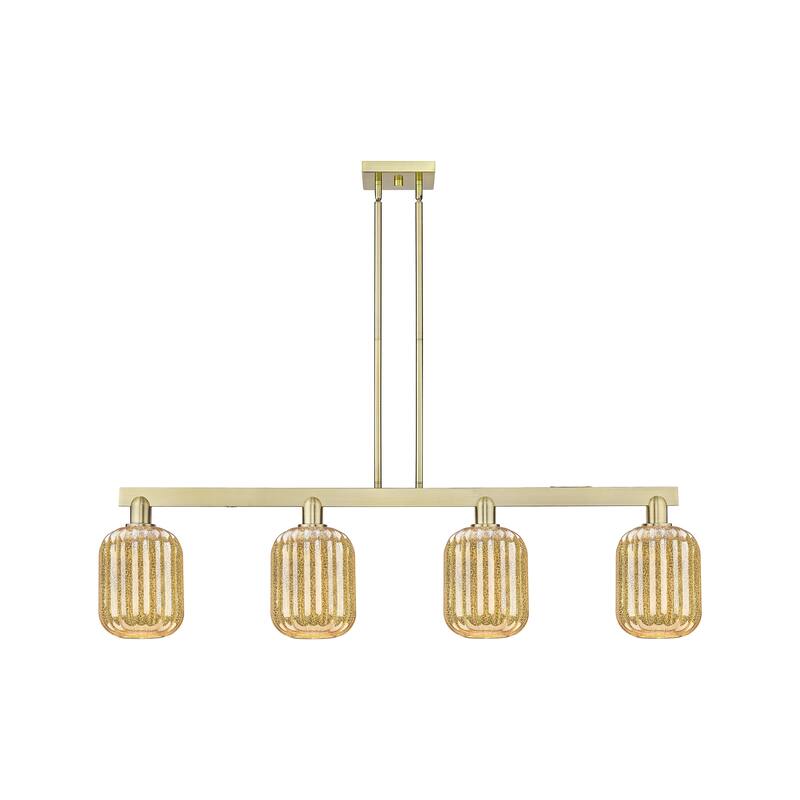 Innovations Lighting Urban Downtown - Preston - 4 Light 48" Jar Shade Stem Hung Island Light