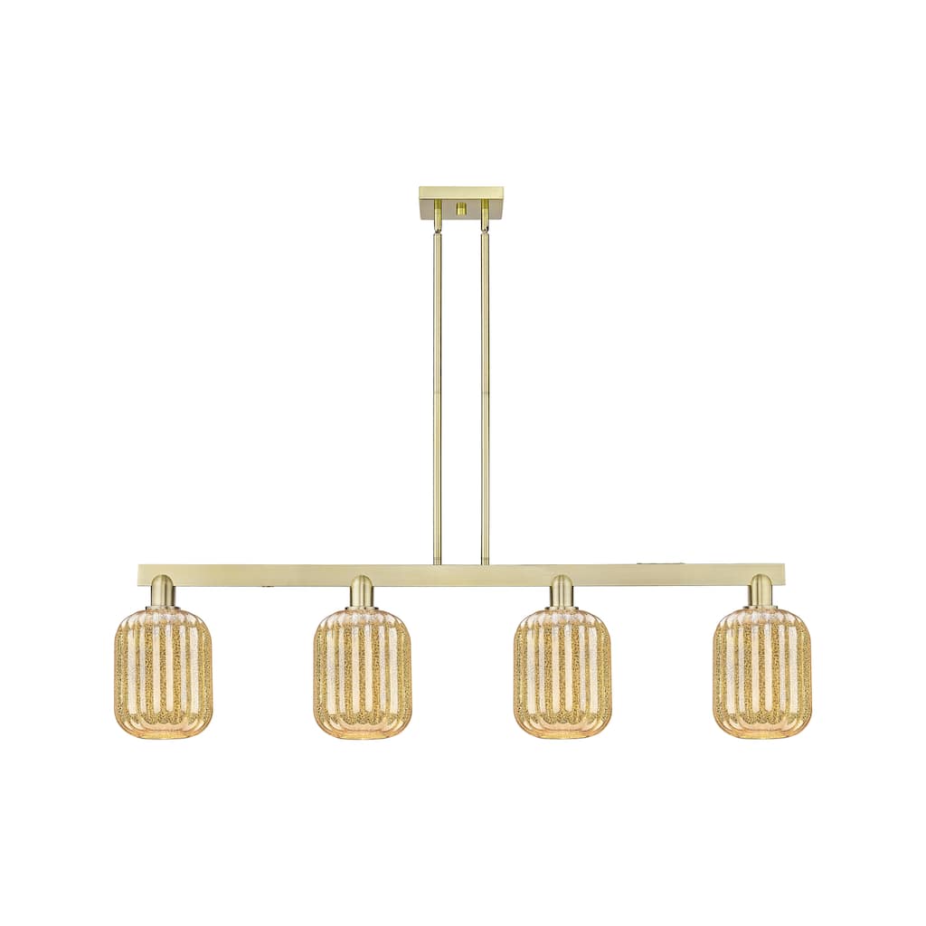 Innovations Lighting Urban Downtown - Preston - 4 Light 48" Jar Shade Stem Hung Island Light