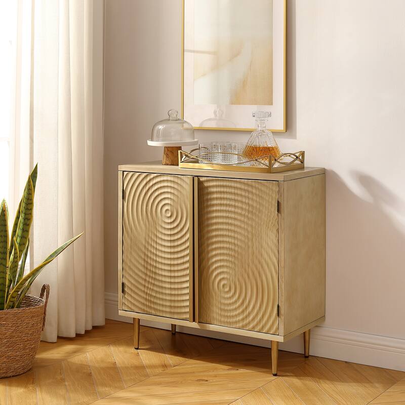 Art Leon Handcrafted Wood Sideboard with 2 Doors