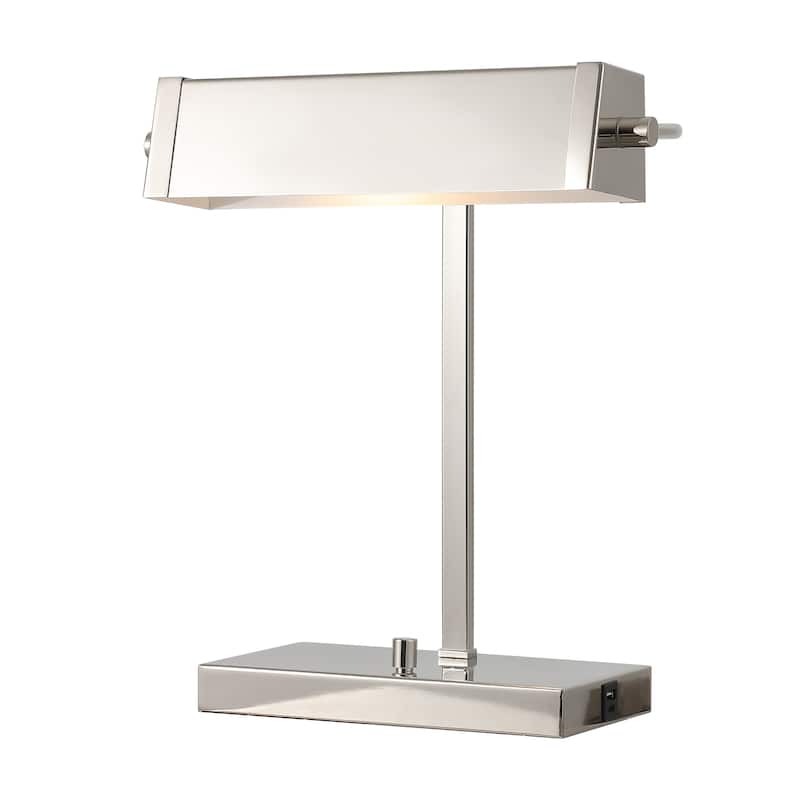SAFAVIEH Rylan 17-inch Metal Table Lamp with USB Port - 7"W x 14"D x 17"H