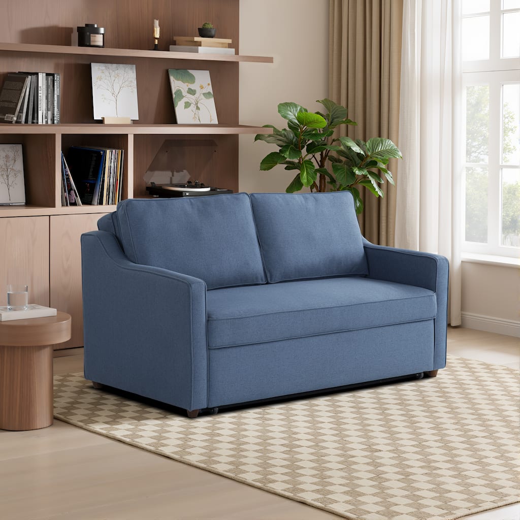 Serta Carey Convertible Sofa in Chenille Fabric