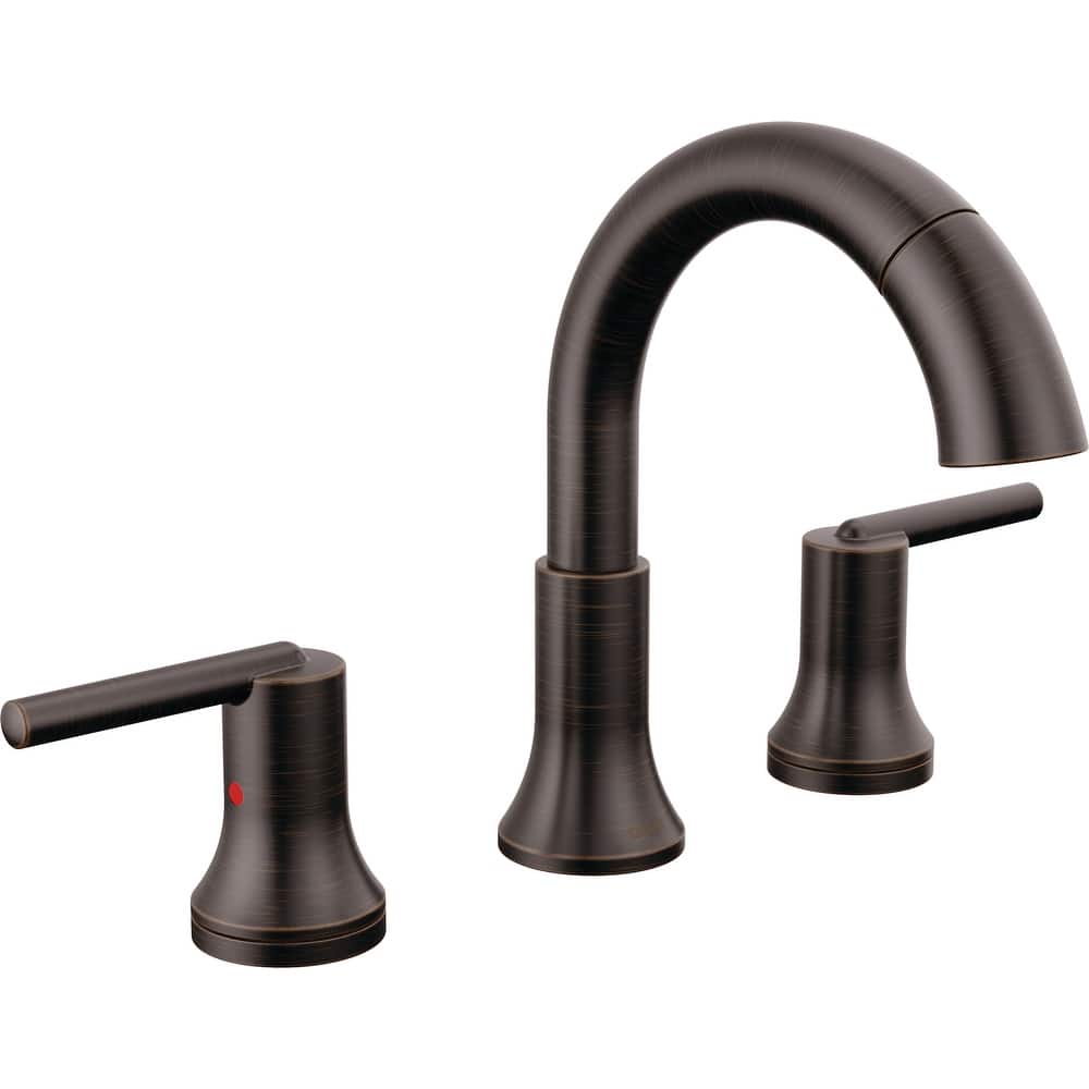 Delta 3559-PD-DST Trinsic 1.2 GPM Widespread Bathroom Faucet with Pull