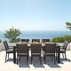 preview thumbnail 48 of 60, Deco 9 Piece Aluminum Outdoor Patio Dining Set
