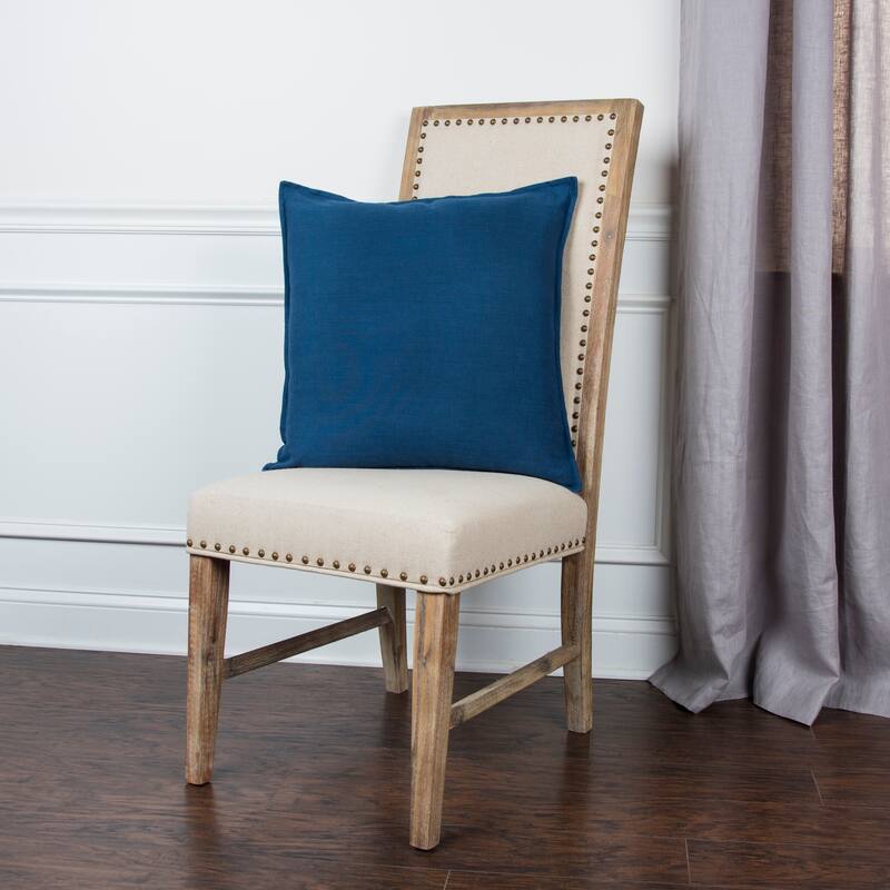 Rizzy Home Cotton Slub Solid Decorative Throw Pillow