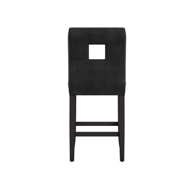 Mendoza Keyhole Counter Height Back Stool (Set of 2) by iNSPIRE Q Bold