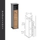 preview thumbnail 21 of 41, Toilet Paper Storage Cabinet with Dispenser Toilet Organizer - 7.2'L x 7.2"W x 29.9"H