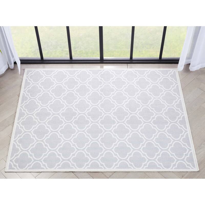 Well Woven Apollo Lattice Moroccan Machine Washable Area Rug