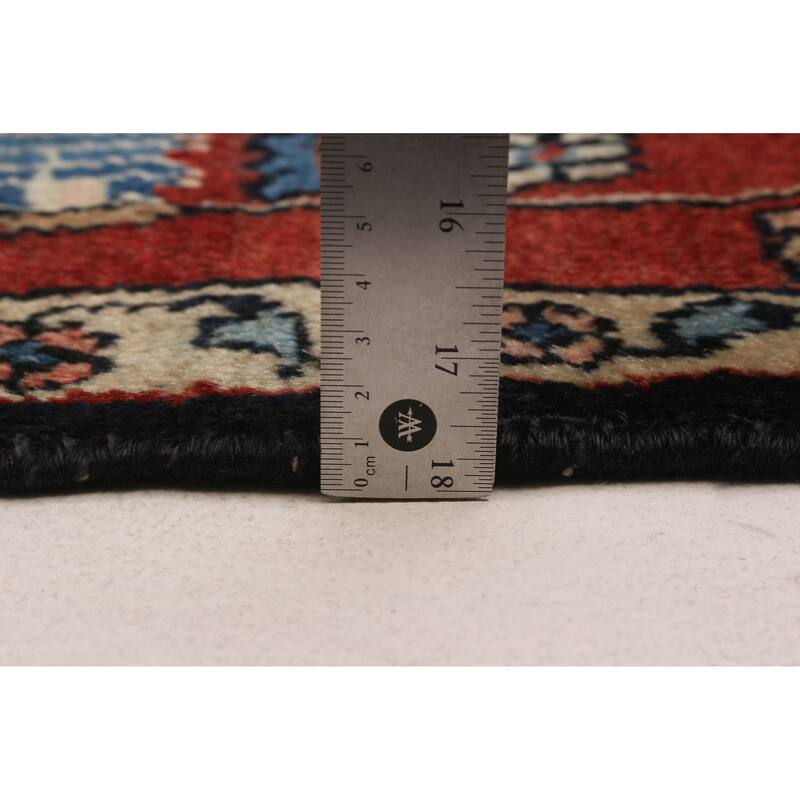 ECARPETGALLERY Hand-knotted Andelz Navy Wool Rug - 4'9 x 9'5