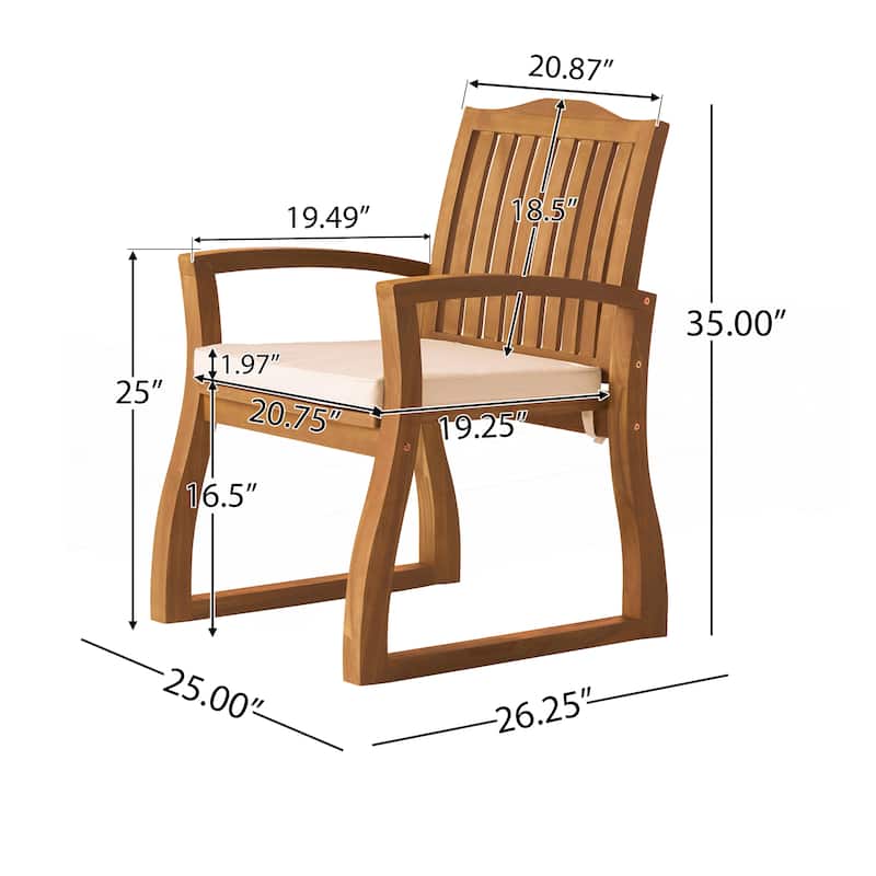 Christopher Knight Home Acacia Wood Dining Chairs