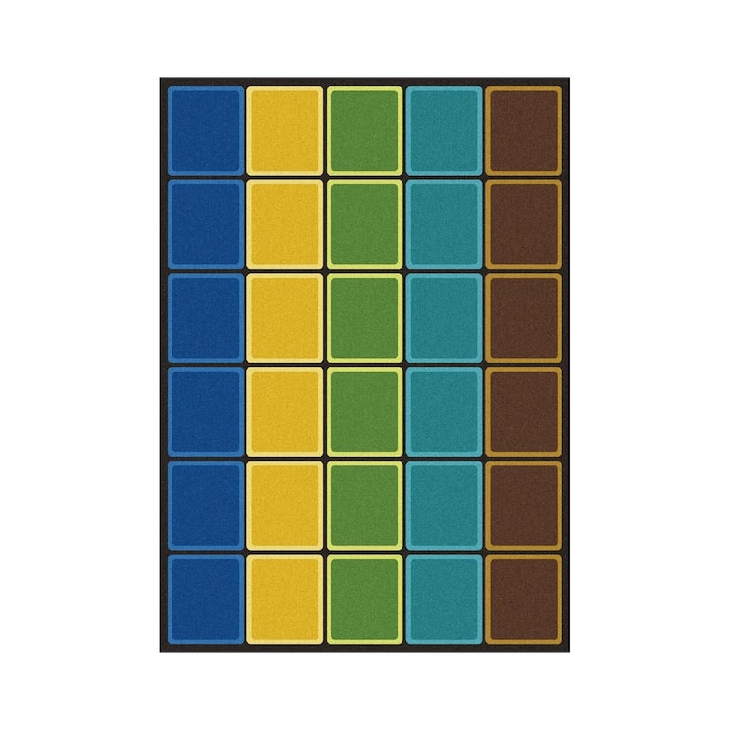 Earthtone - durable soft decorative rug for home, living room & bedroom - 7' x 7' Round