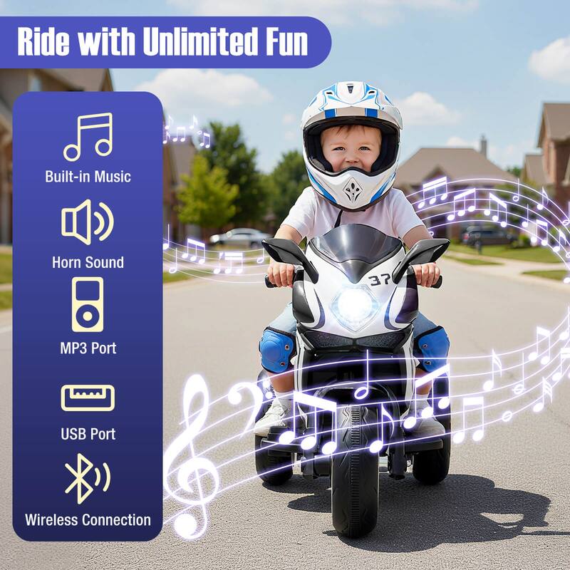 Costway Kids Ride on Motorcycle 6V Battery Powered Mini Electric - See Details