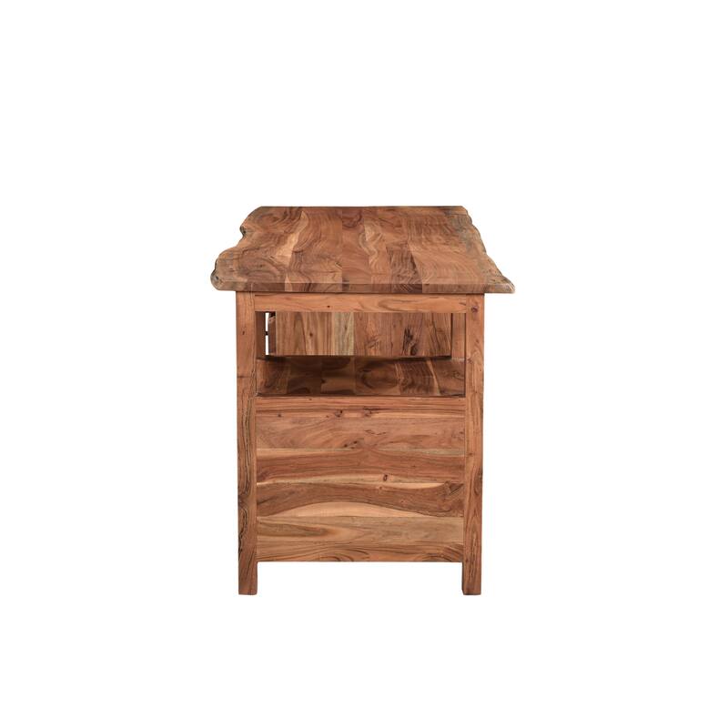 Sienna 2-piece Live Edge Solid Wood Desk Set