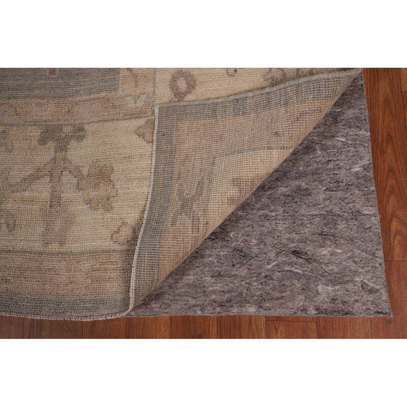 Vegetable Dye Oushak Area Rug Hand-Knotted Wool Carpet - 8'3" x 9'8"
