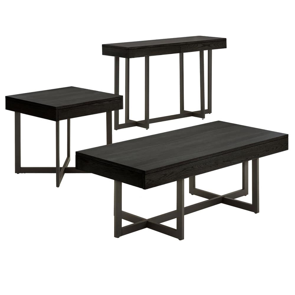 Eldersley Wood Finish Table with Drawer(s) by iNSPIRE Q Modern