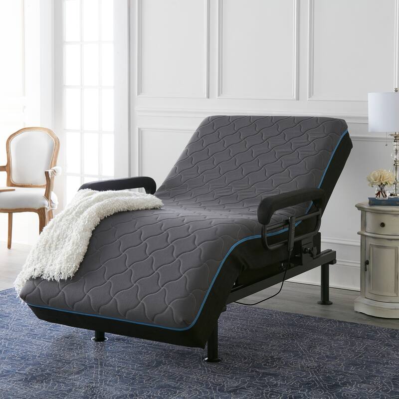 Adjustable Twin XL Bed with Lift Assist, Memory Foam Mattress, and Remote Control