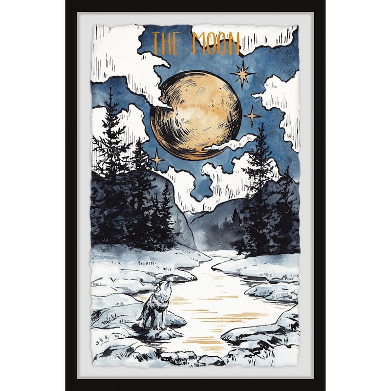 'The Fox and the Moon' Framed Painting Print