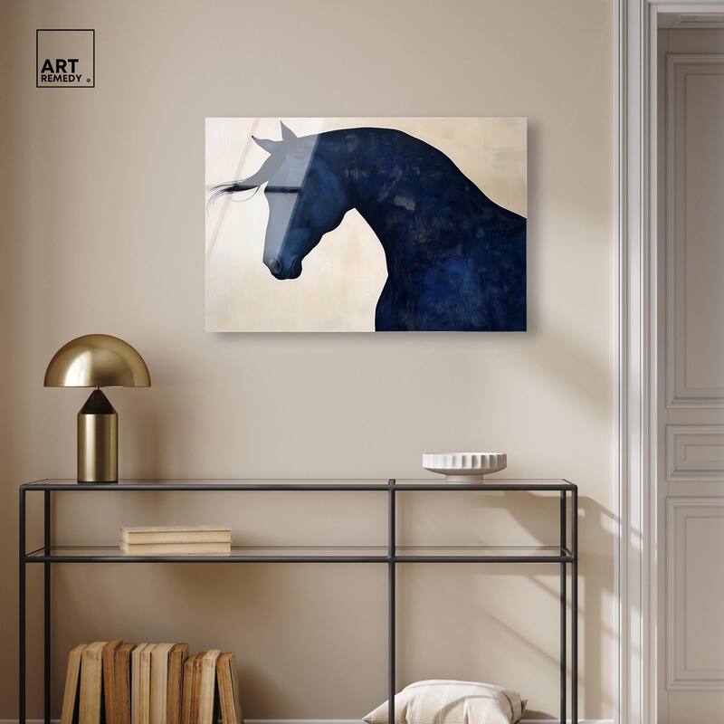 Blue Horse I Acrylic by Art Remedy, Ready to Hang