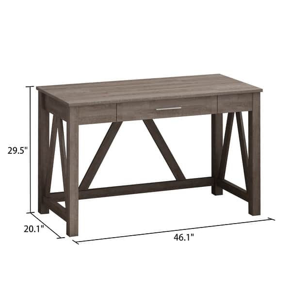 Timechee Simple Wooden Computer Desk, 46