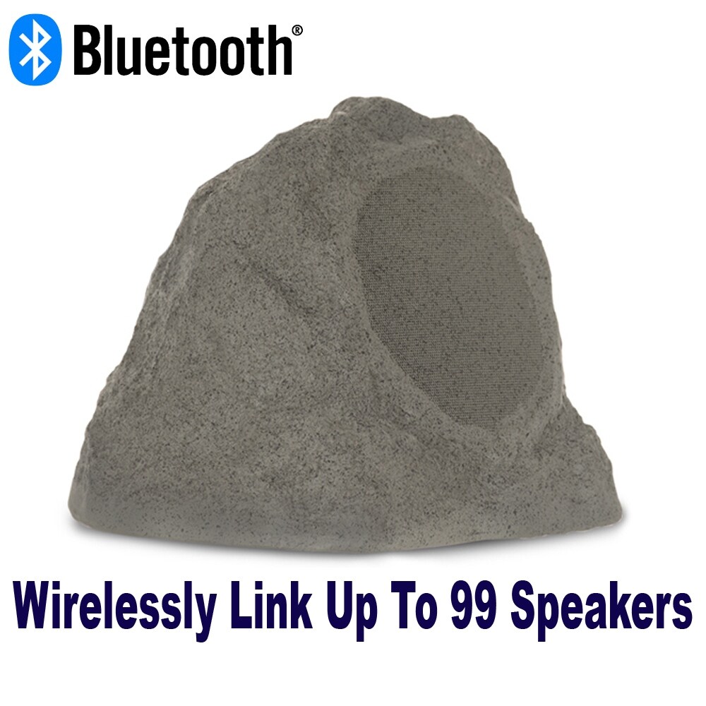 Shop Theater Solutions Wireless 100w Rechargeable Bluetooth Rock Speaker Grey Overstock 30392407