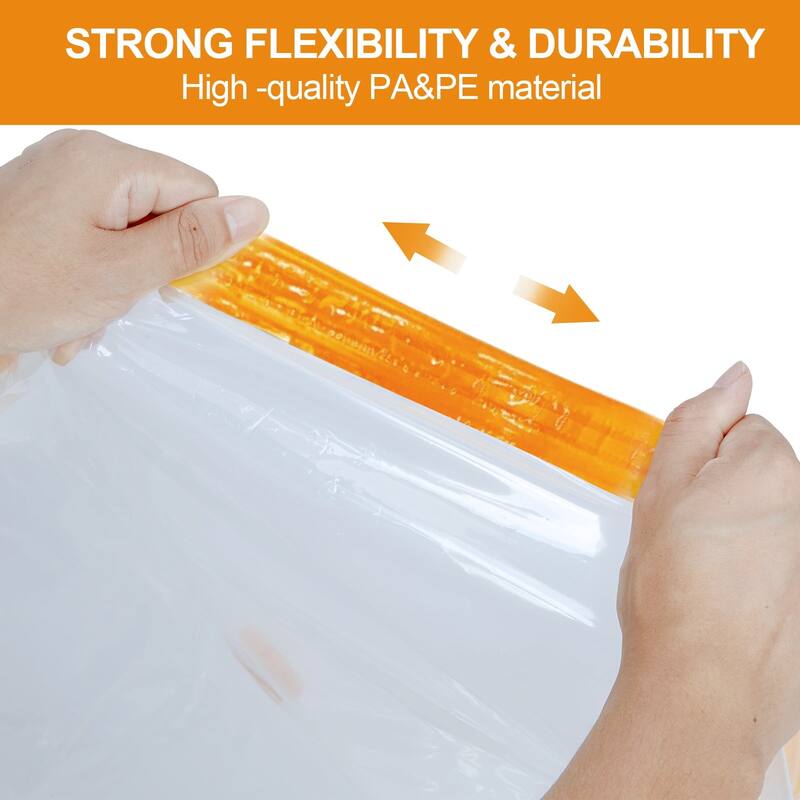 AGPtEK 10 Pcs Vacuum Storage Bags for Clothes, Blankets, Comforters