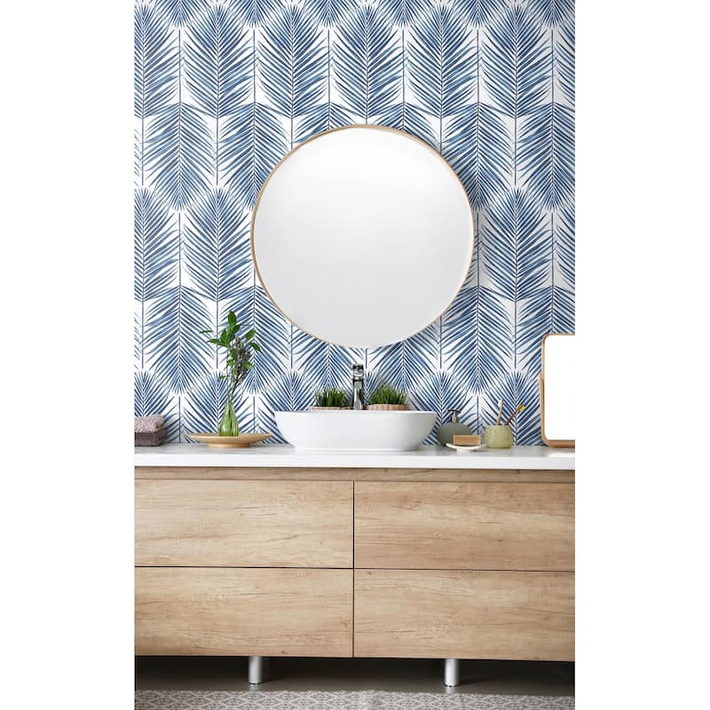 Seabrook Designs Marina Palm Non-Woven Unpasted Wallpaper