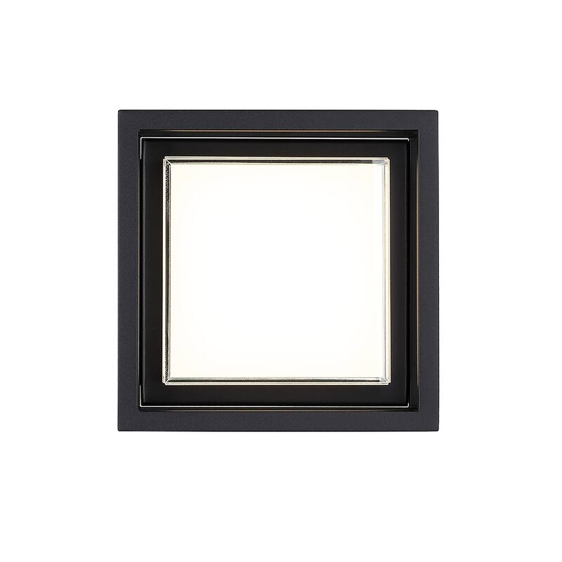Framed 8in LED Indoor or Outdoor Wall Light 3000K