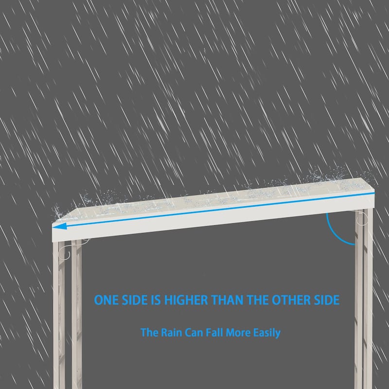 Metal Wedding Ceremony Stand Garden Plant Arbor Trellis Gazebo with Removable Cover