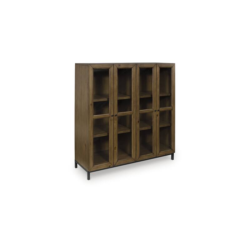 Signature Design by Ashley Wrenridge Brown Accent Cabinet - 48" W x 15.88" D x 50.13" H