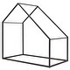 preview thumbnail 4 of 4, Twin Size Metal House Bed for Kids, Roof Design for Cozy Semi-Enclosed Space, Versatile and Stylish