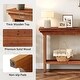 preview thumbnail 7 of 7, 39.37" Solid Wood Console Table, Small Entryway Table with Shelf