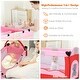 preview thumbnail 10 of 10, Pink Baby Crib Playpen Playard Pack Travel Infant Bed Foldable - 8.4'' x 25.6'' x 30''