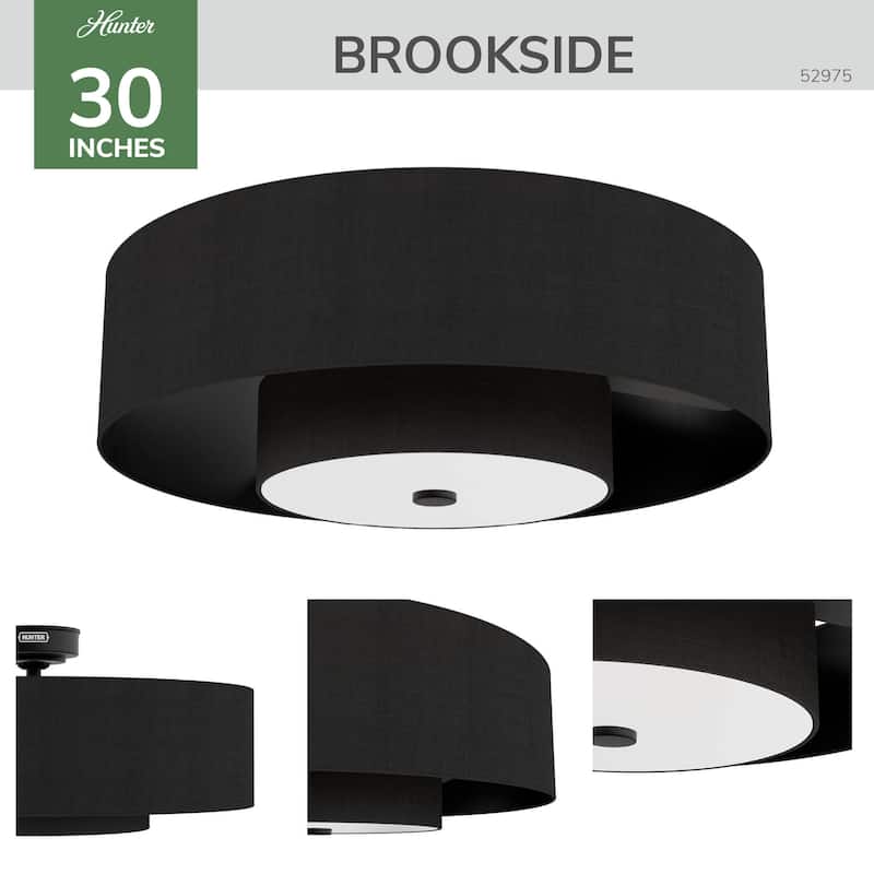 Hunter + Jasmine Roth Fandelier 30" Brookside Ceiling Fan w/ LED Light, Handheld Remote, Chandelier