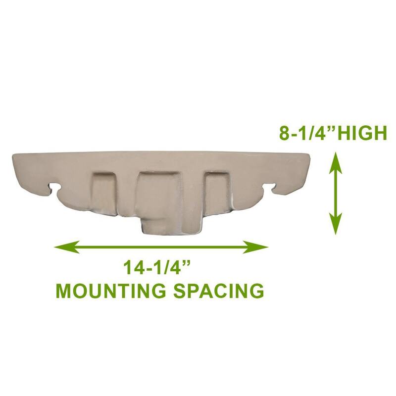 White Ceramic Wall Mount Sink Edgewood 20" Rectangular Vessel Sink with Overflow And Single Faucet Holes Renovators Supply