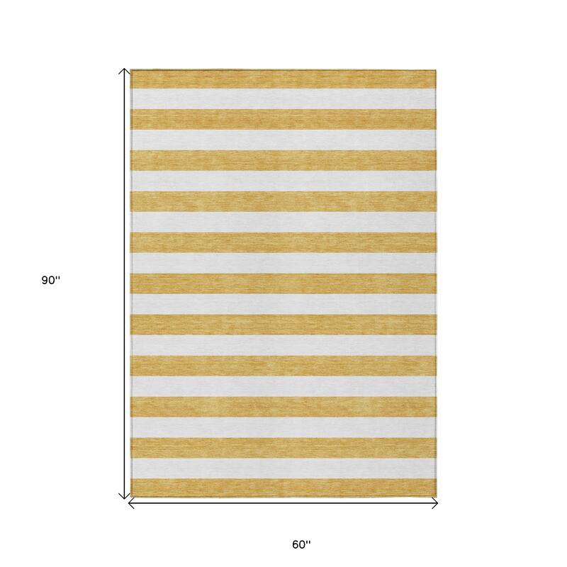 Almiro Stripe Weather Resistant Classic Meets Modern Outdoor Rug