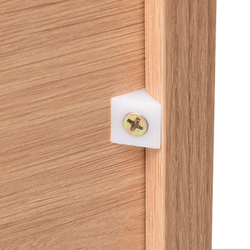 PE Rattan Double Dresser with 6 Drawers, Chest of Drawers Bedroom Storage Organizer