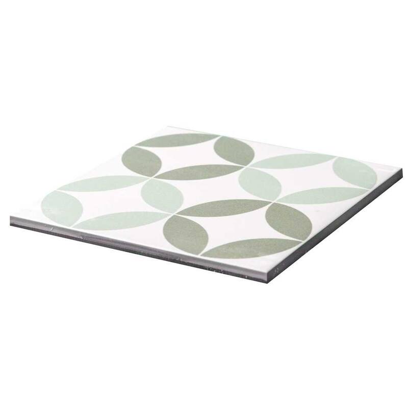 Twinkle 9x9 Matte Porcelain Encaustic Tile - Floor, Wall, Backsplash
