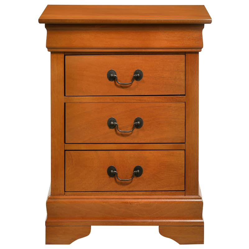 Louis Phillipe 3-drawer Nightstand