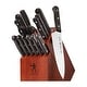 preview thumbnail 1 of 5, HENCKELS Solution Razor-Sharp 15-pc Knife Set, German Engineered Informed by 100+ Years of Mastery, Chefs Knife - Black Black - 15 Piece - 15-pc