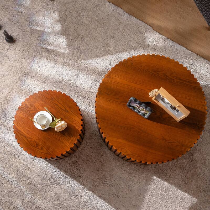 Round Wood Coffee Table