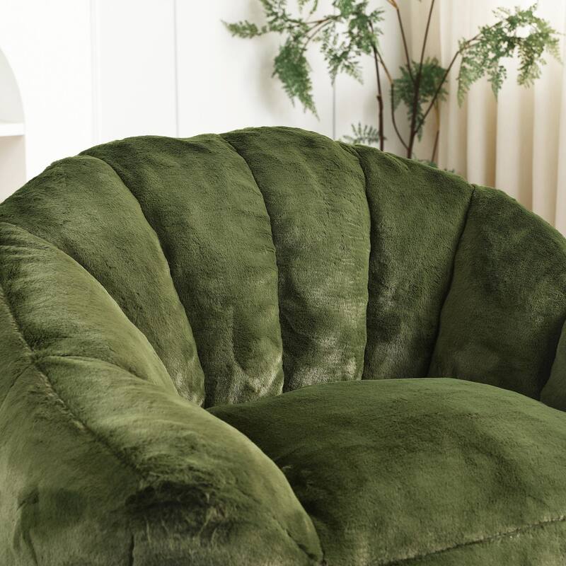 Bean Bag Chair, Bean Bag Sofa Chair with Armrests, Stuffed High-Density Foam