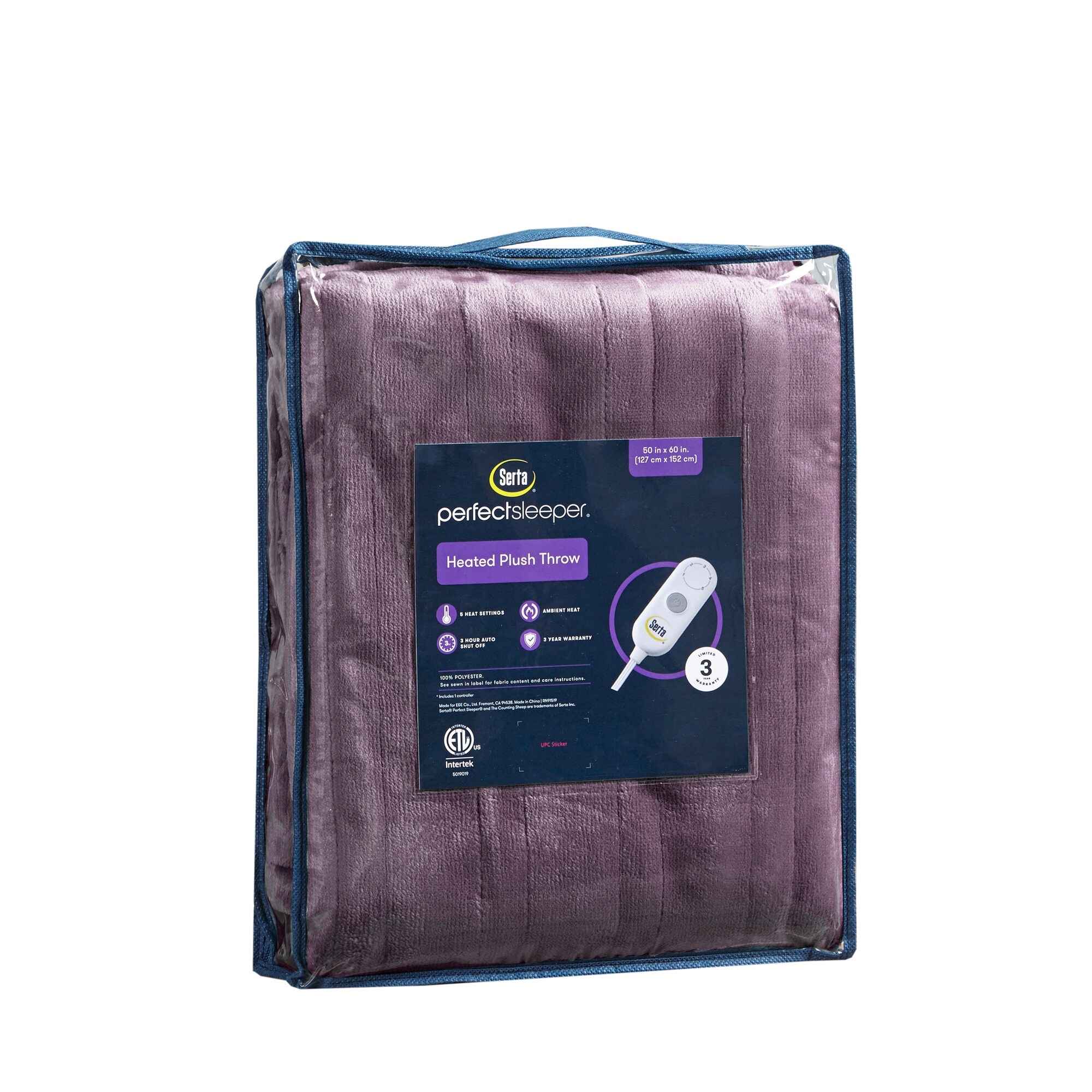 Serta heated throw blinking blue sales light