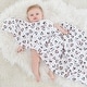 preview thumbnail 2 of 3, aden + anais essentials cotton muslin swaddle blanket 4 pack minnie rainbows