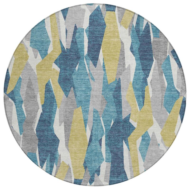 Machine Washable Indoor/ Outdoor Contemporary Dylan Chantille Rug