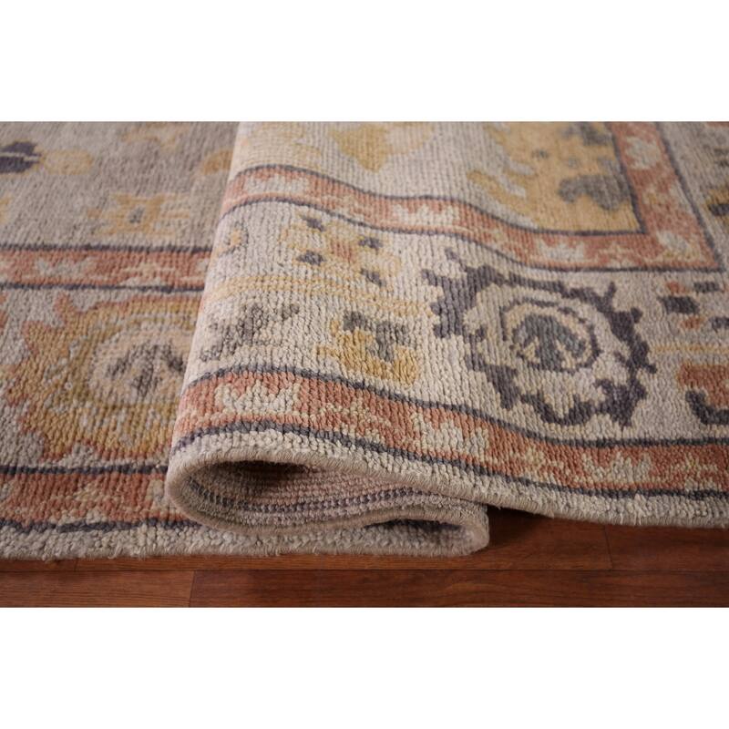 Oushak Indian Area Rug Handmade Oriental Wool Carpet - 7'10" x 10'2"