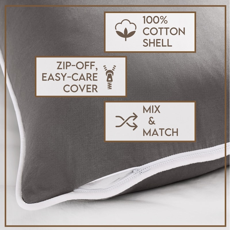 Brooklyn Loom Matte Cotton Velvet Decorative Pillow